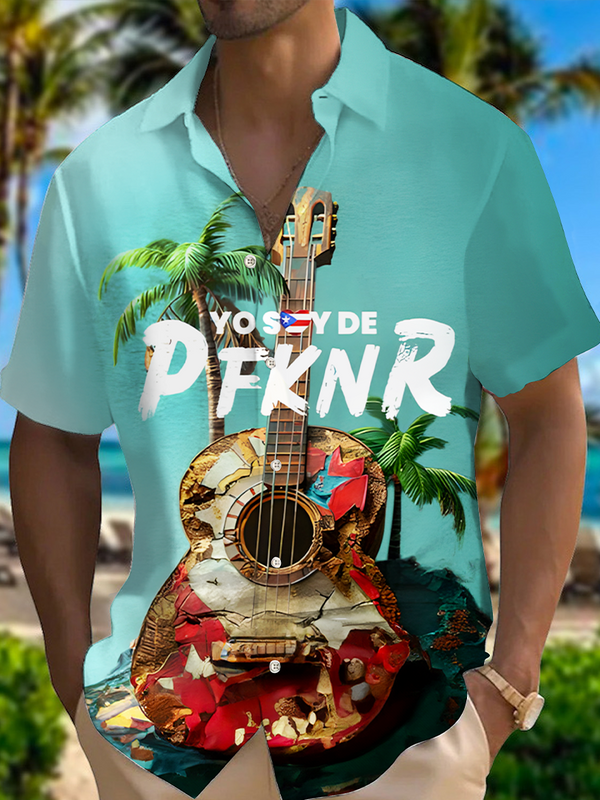 Puerto Rican Music Men's Short Sleeve Shirts