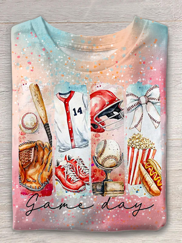 Camiseta de cuello redondo Game Day Baseball Coquette 