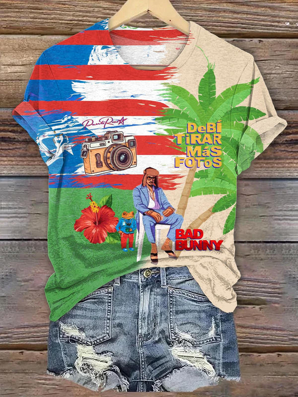 BadBunny Retro Crew Neck T-shirt