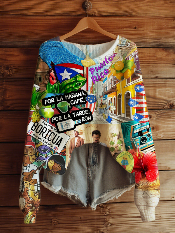 Puerto Rico Casual Knitted Sweater