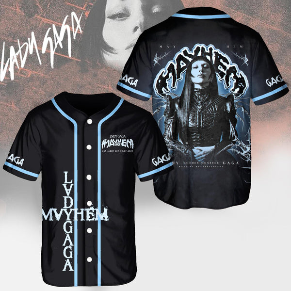 Lady Gaga Mayhem Tour Baseball Jersey