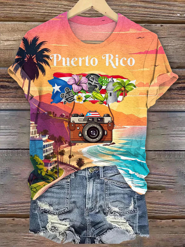 Puerto Rico Crew Neck T-shirt