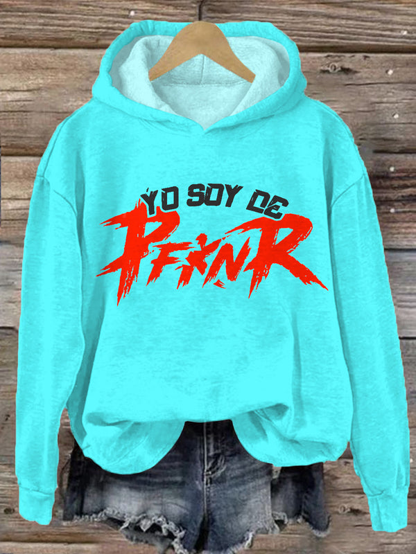 Puerto Rico PfknR Long Sleeve Printed Hoodie