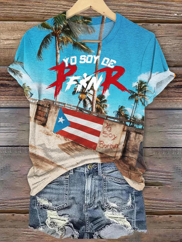 Puerto Rico Crew Neck T-shirt