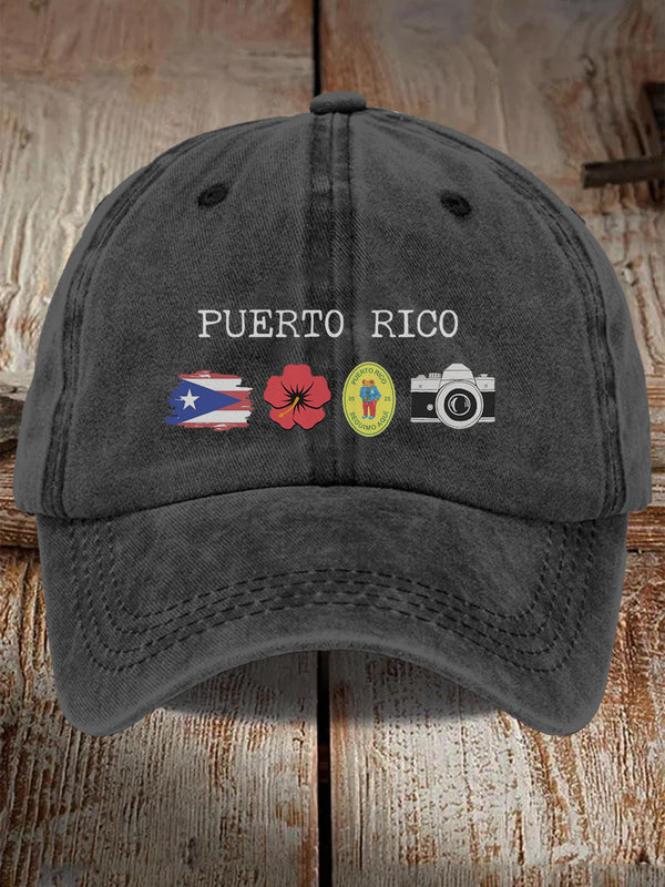 Puerto Rico Bad Bunny Print Baseball Cap