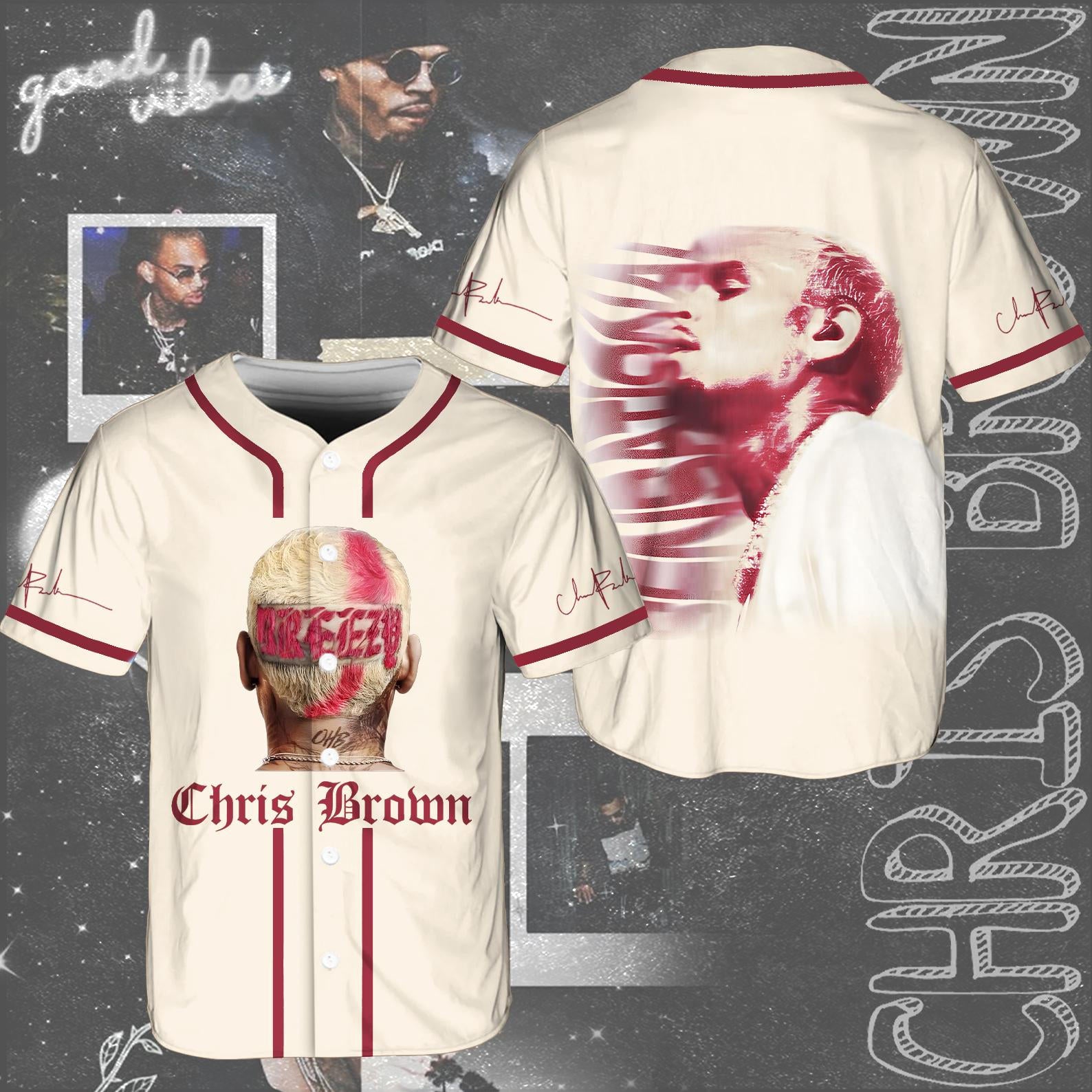 Chris Brown Breezy Bowl Baseball Jersey（Best Seller）