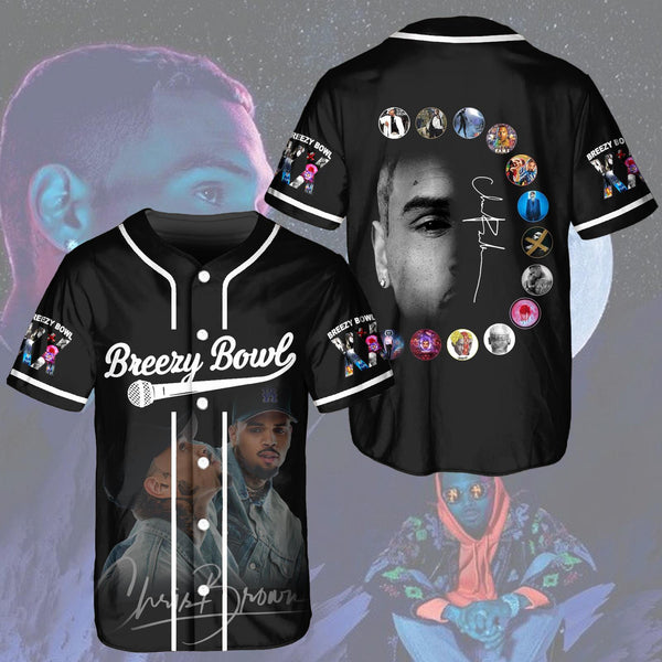 Chris Brown Tour Breezy Bowl XX Baseball Jersey