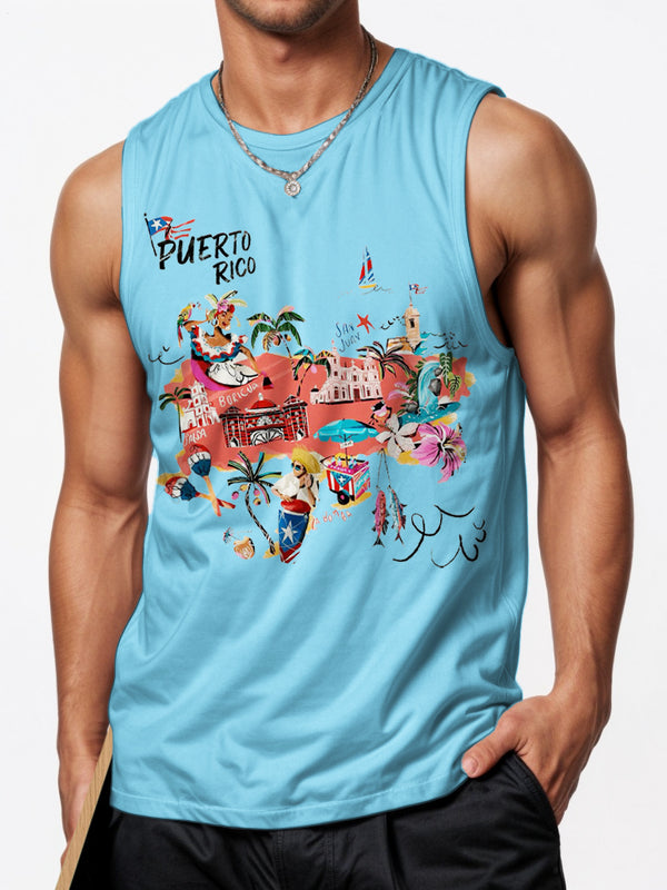 Puerto Rico Sports Crew Neck Vest
