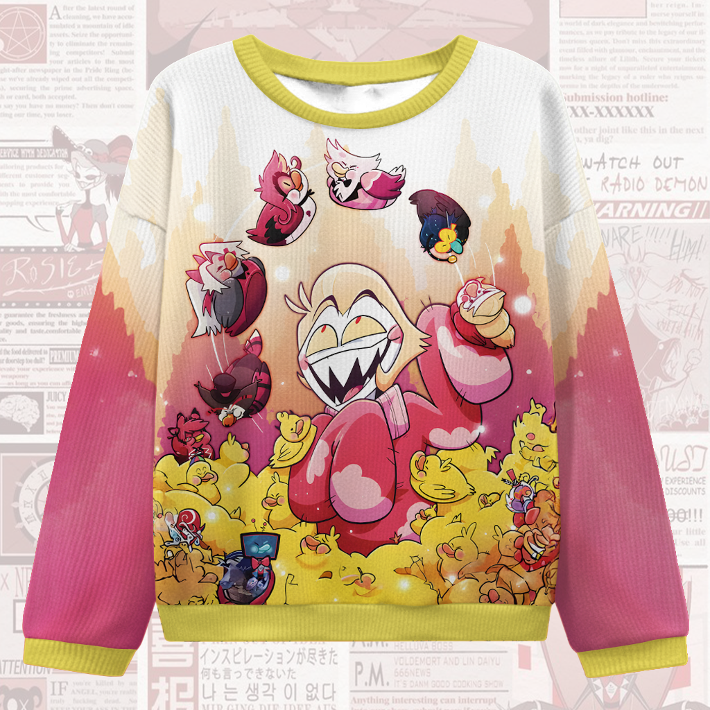 Women's Hazbin Hotel Round Neck Ugly Sweater