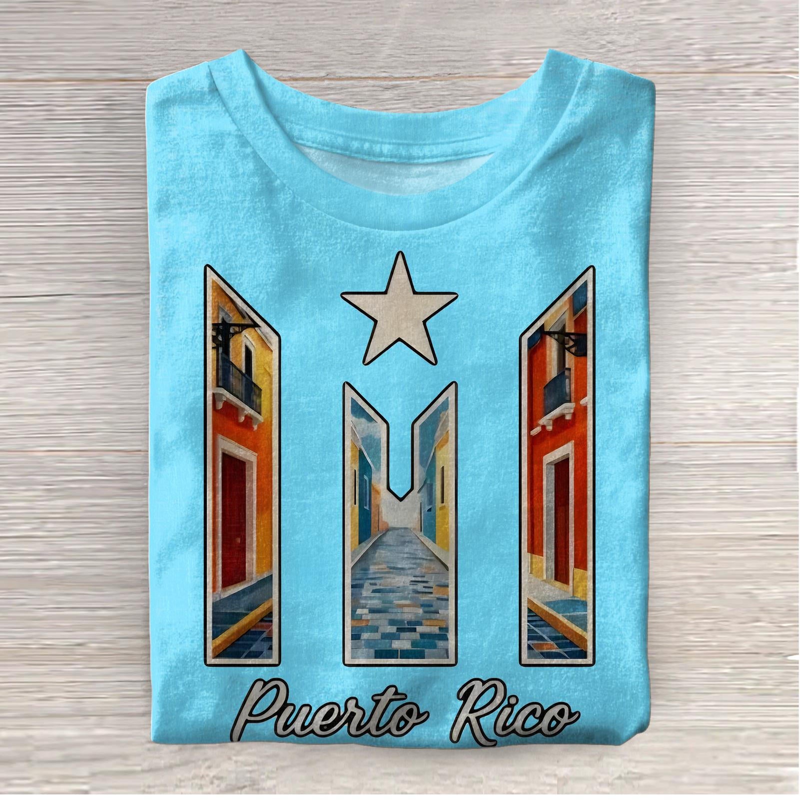 Puerto Rico Crew Neck T-shirt