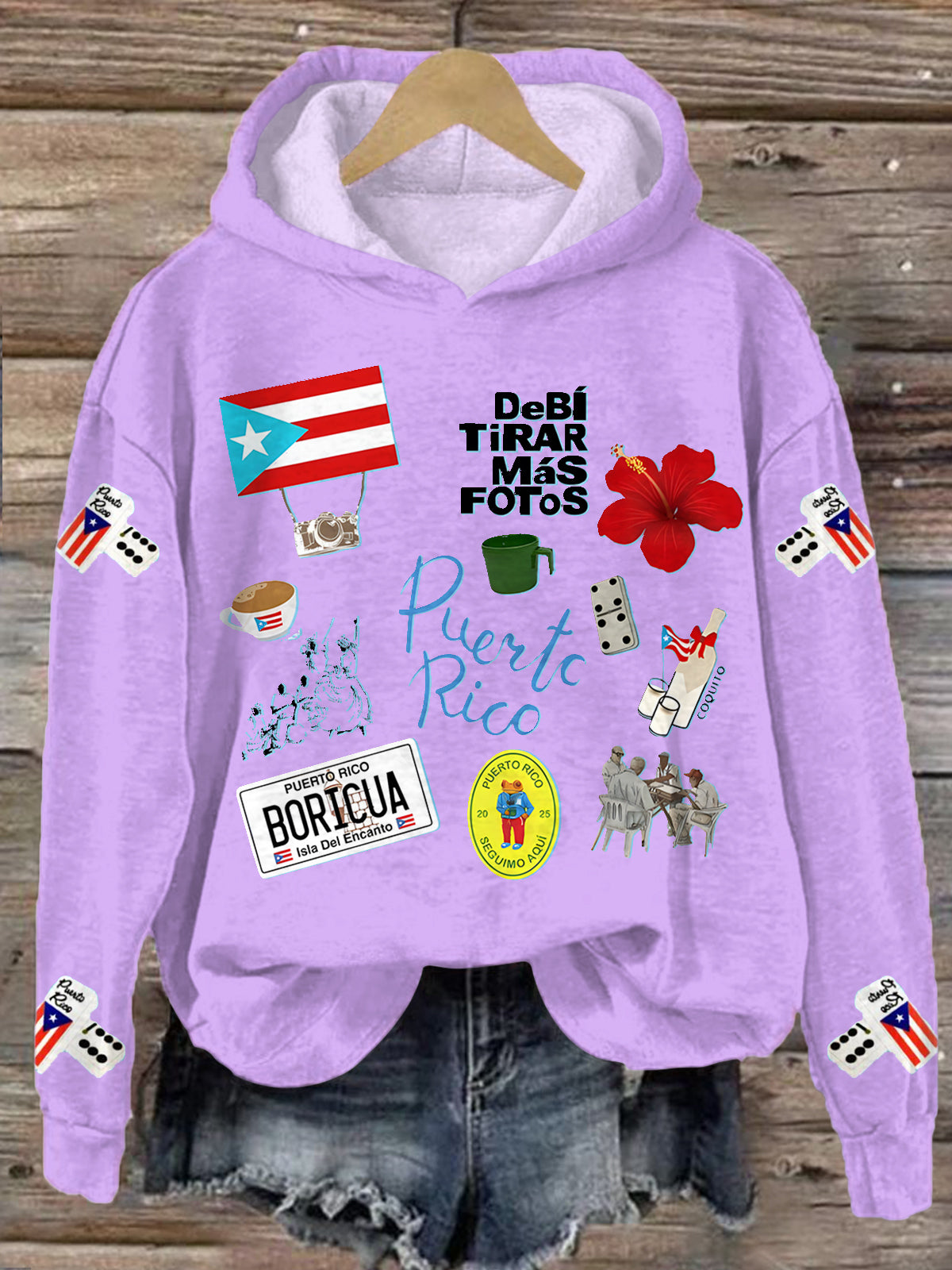 Sudadera con capucha y estampado de manga larga Badbunny de Dtmf 