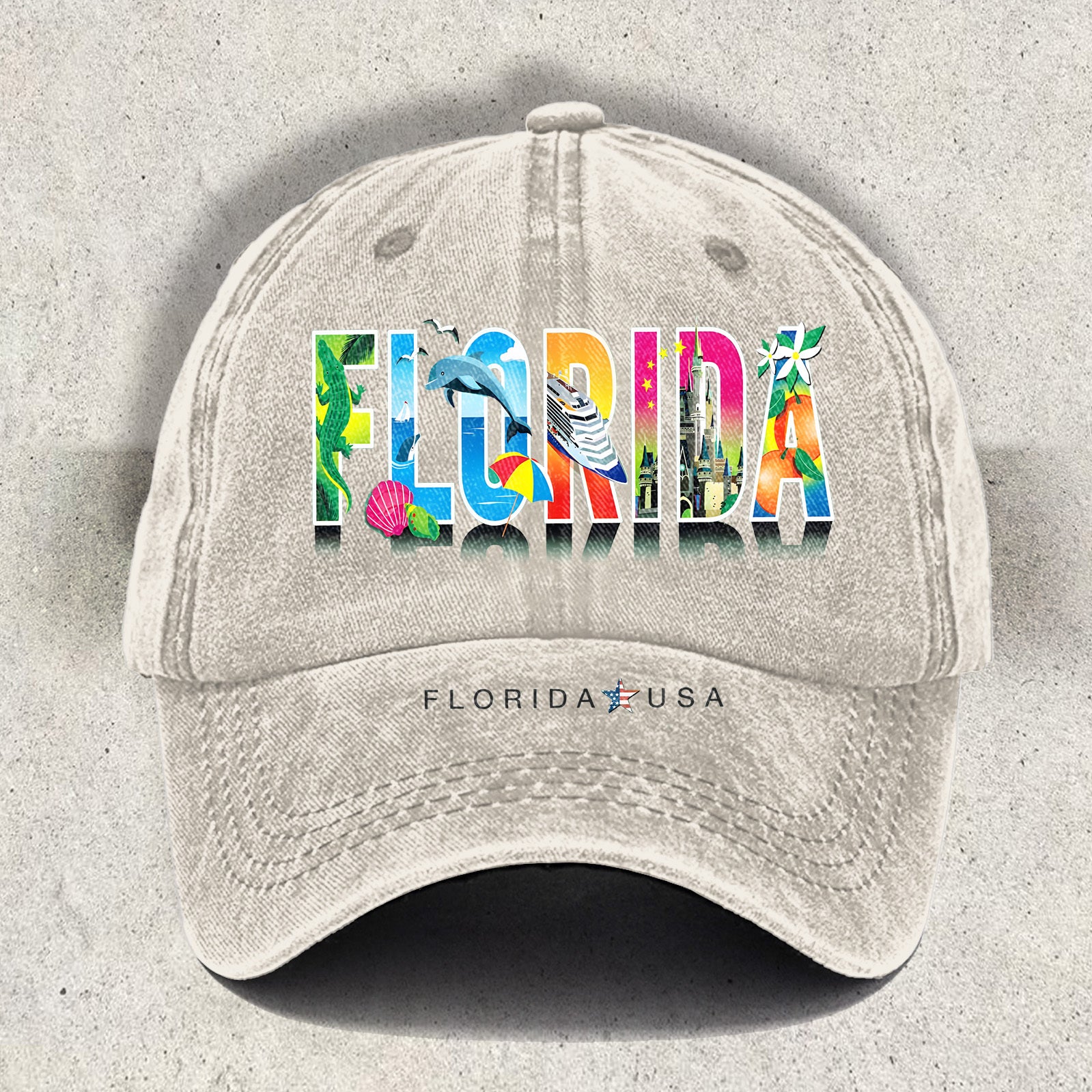 Florida Printed Baseball Cap