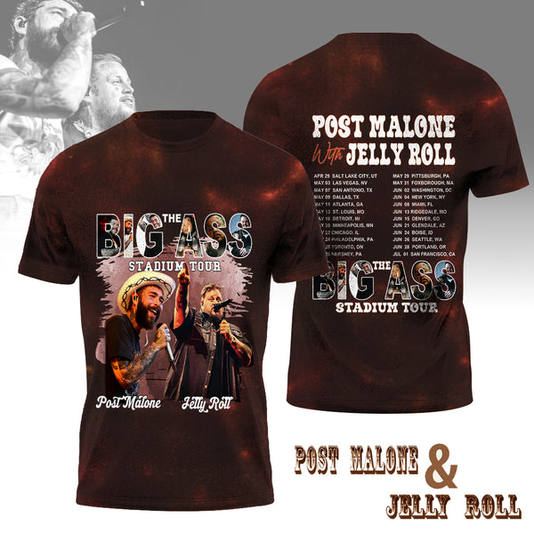Malone And Jelly Printed Crew Neck T-shirt