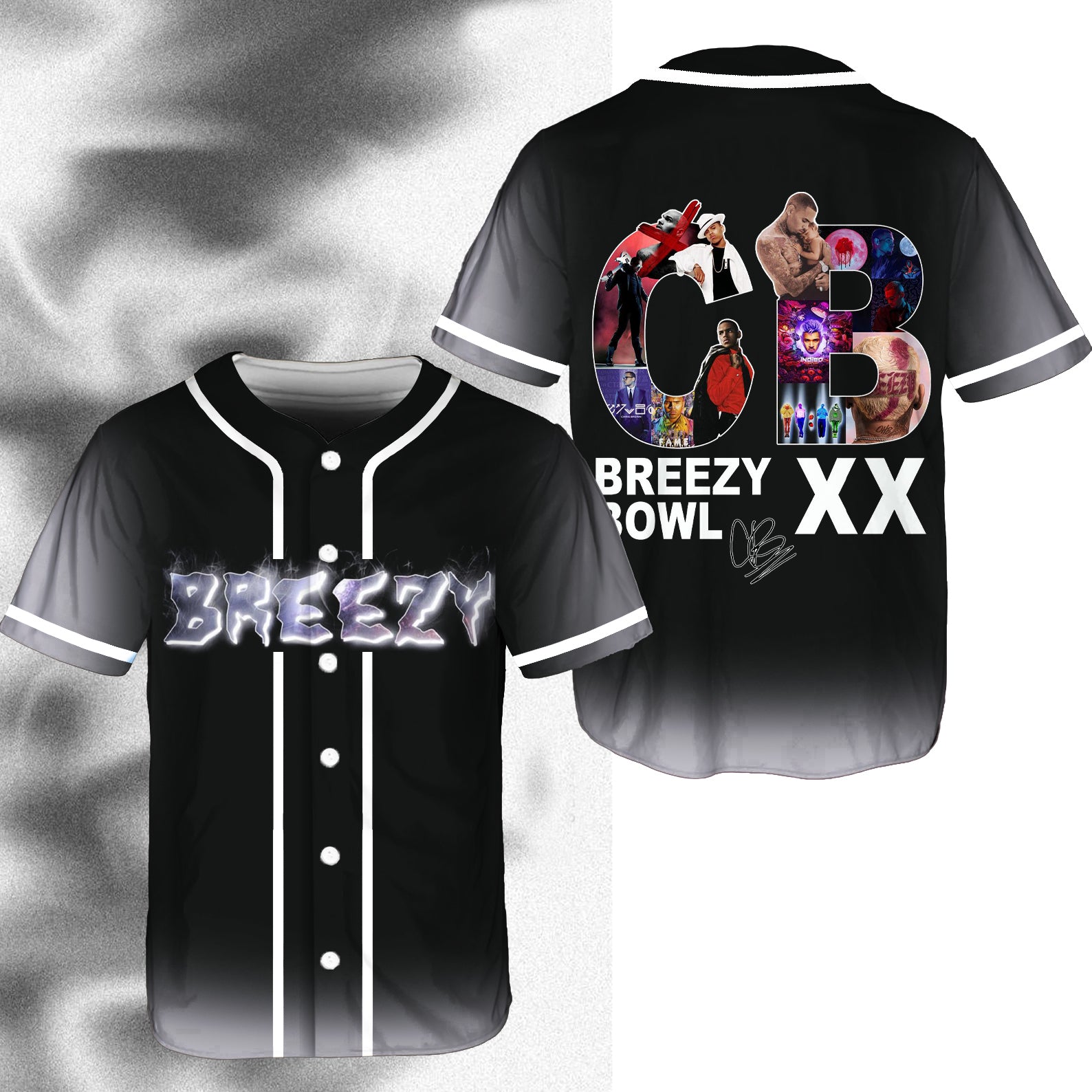 Chris Brown Breezy Bowl Baseball Jersey（Best Seller）