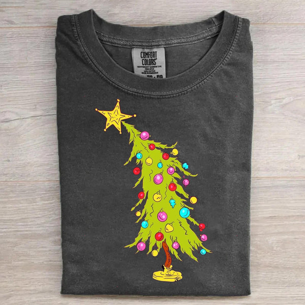 Trendy Christmas Tree Retro T-shirt