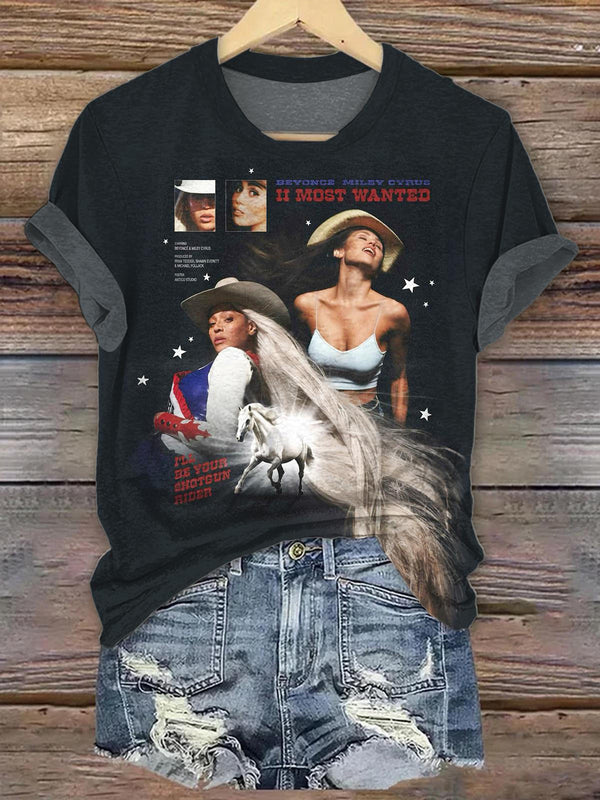 Beyonce Printed Crew Neck T-shirt