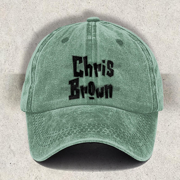 Chris Brown Retro and Minimalist Printed Baseball Cap