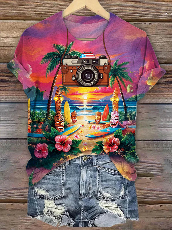 Puerto Rico Crew Neck T-shirt