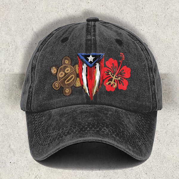 Puerto Rico Printed Baseball Cap
