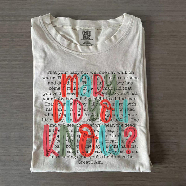 Mary Did you Know Crew Neck T-shirt