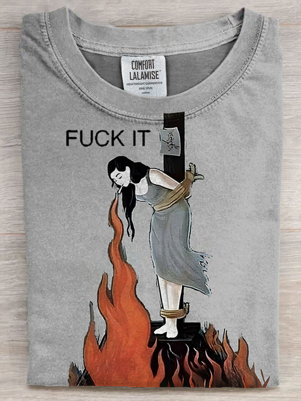 Retro Fun Graphic Printed Crew Neck T-shirt