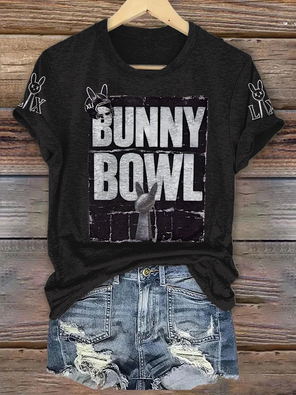 Bunny Bowl Crew Neck T-shirt