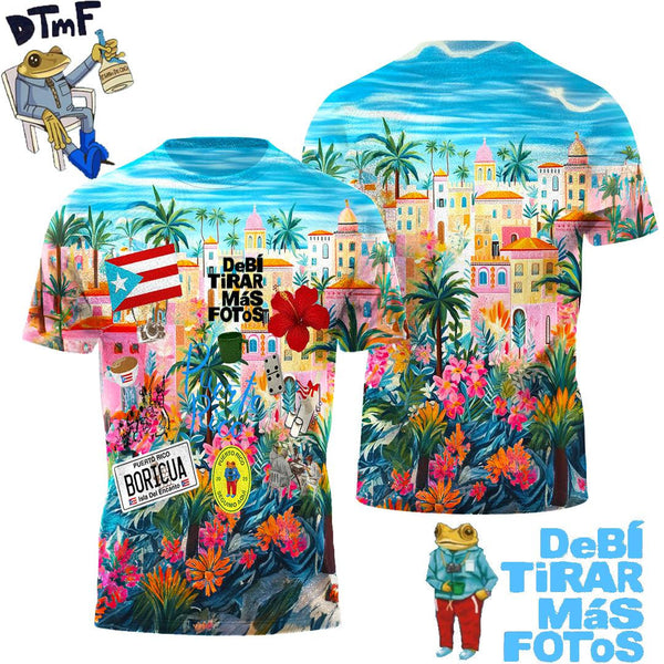 Puerto Rican Badbunny Printed Crew Neck T-shirt