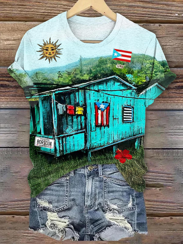 Puerto Rico Crew Neck T-shirt
