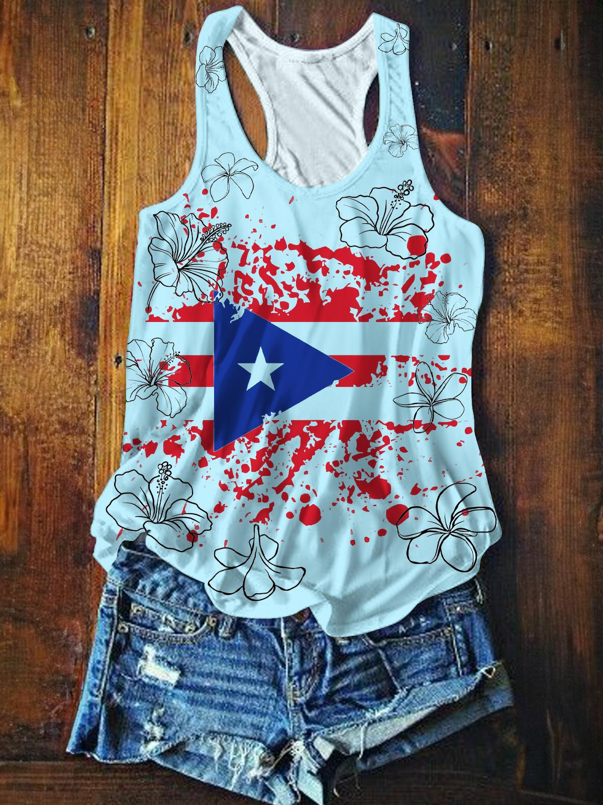 Demon Hunters Printed Casual Tank Top