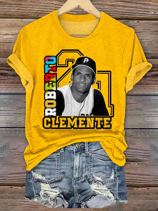 Roberto Clemente Crew Neck T-shirt