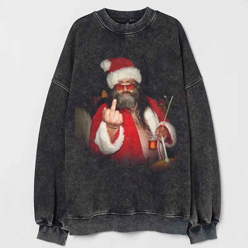 Retro Style Slay Santa Vintage Sweatshirt