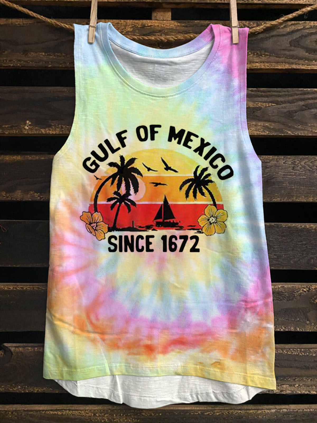 Gulf Of Mexico Painting Art Print Casual Sleeveless Top