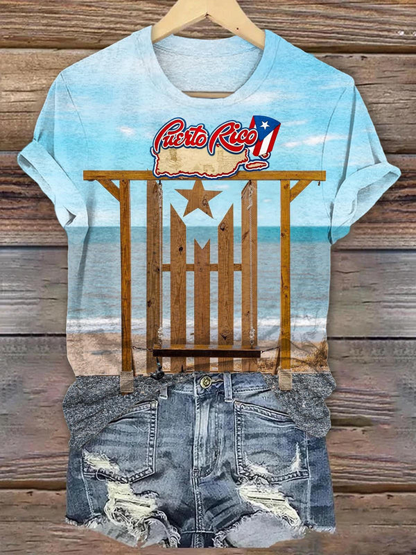 Puerto Rico Crew Neck T-shirt