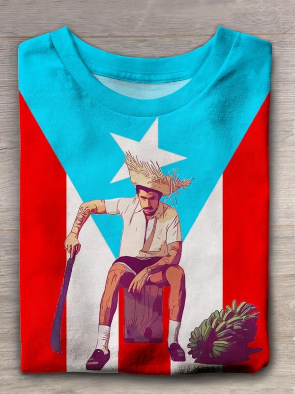 Puerto Rico Flag Bad Bunny Fan Art T-Shirt