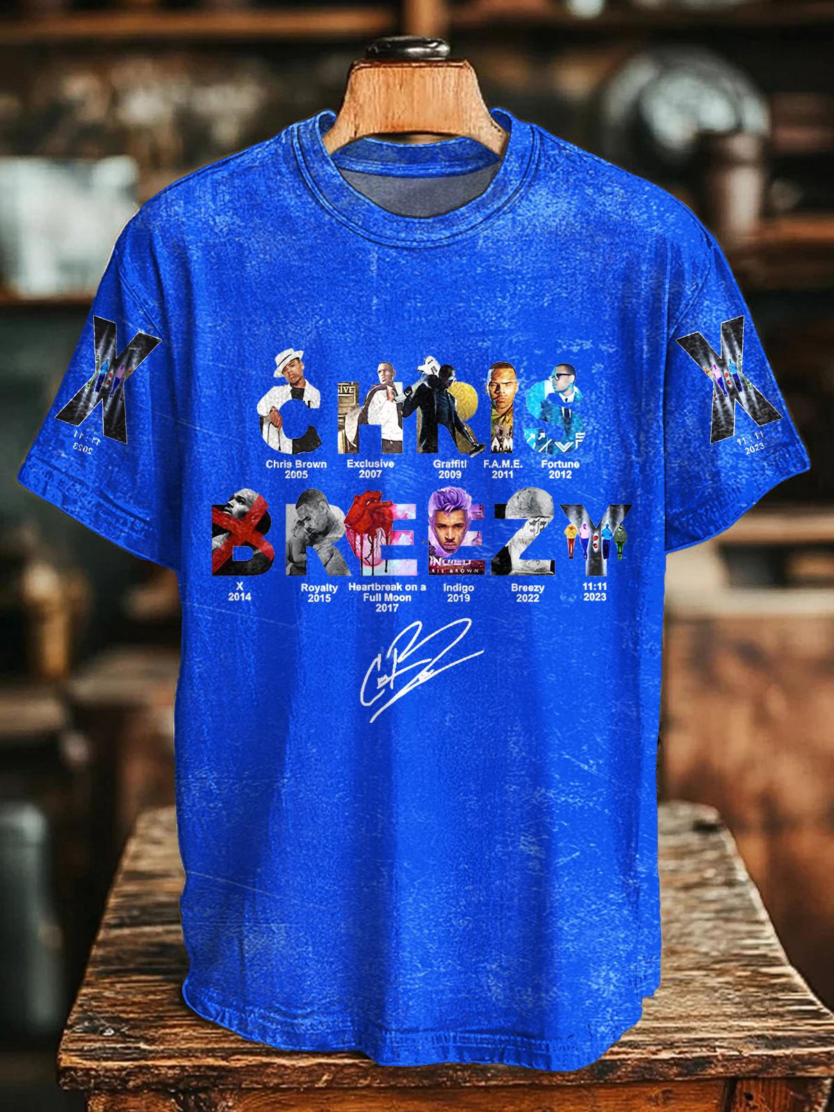 Chris Brown 11:11 Album Crew Neck T-shirt