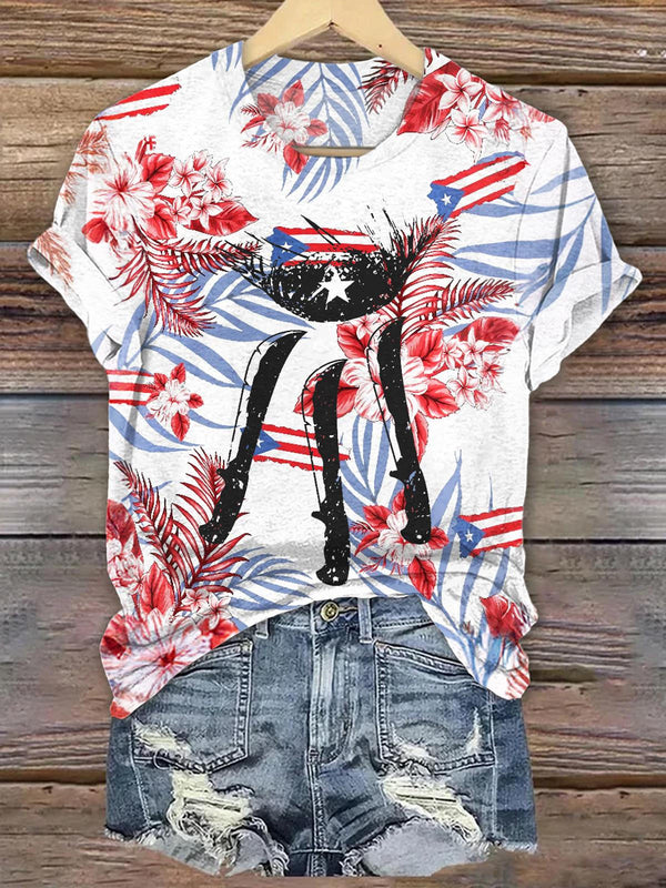 Puerto Rico Crew Neck T-shirt