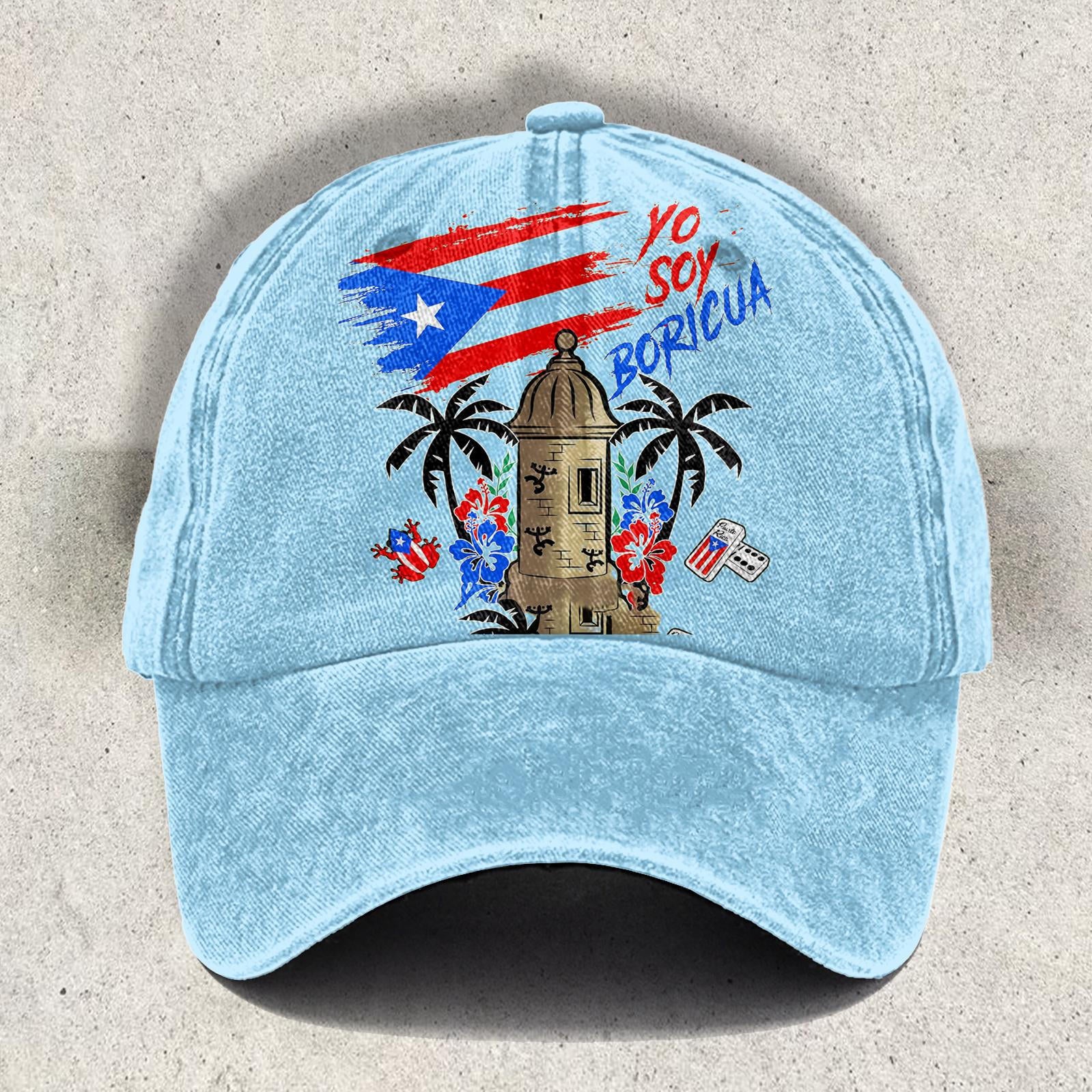 Rican Badbunny Print Baseball Cap