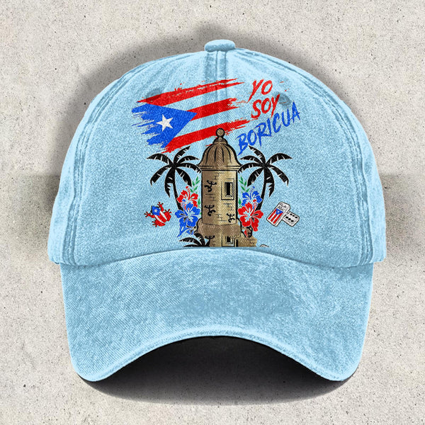Rican Badbunny Print Baseball Cap