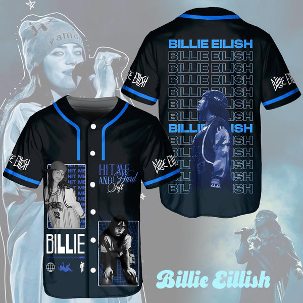 Billie Eilish Hit Me Hard And Soft Tour Baseball Jersey