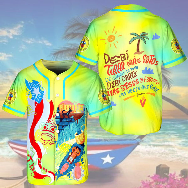Puerto Rican Print Baseball Jersey