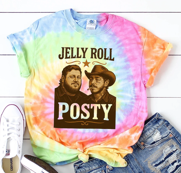 Jelly Posty Tie Dye Crew Neck T-shirt