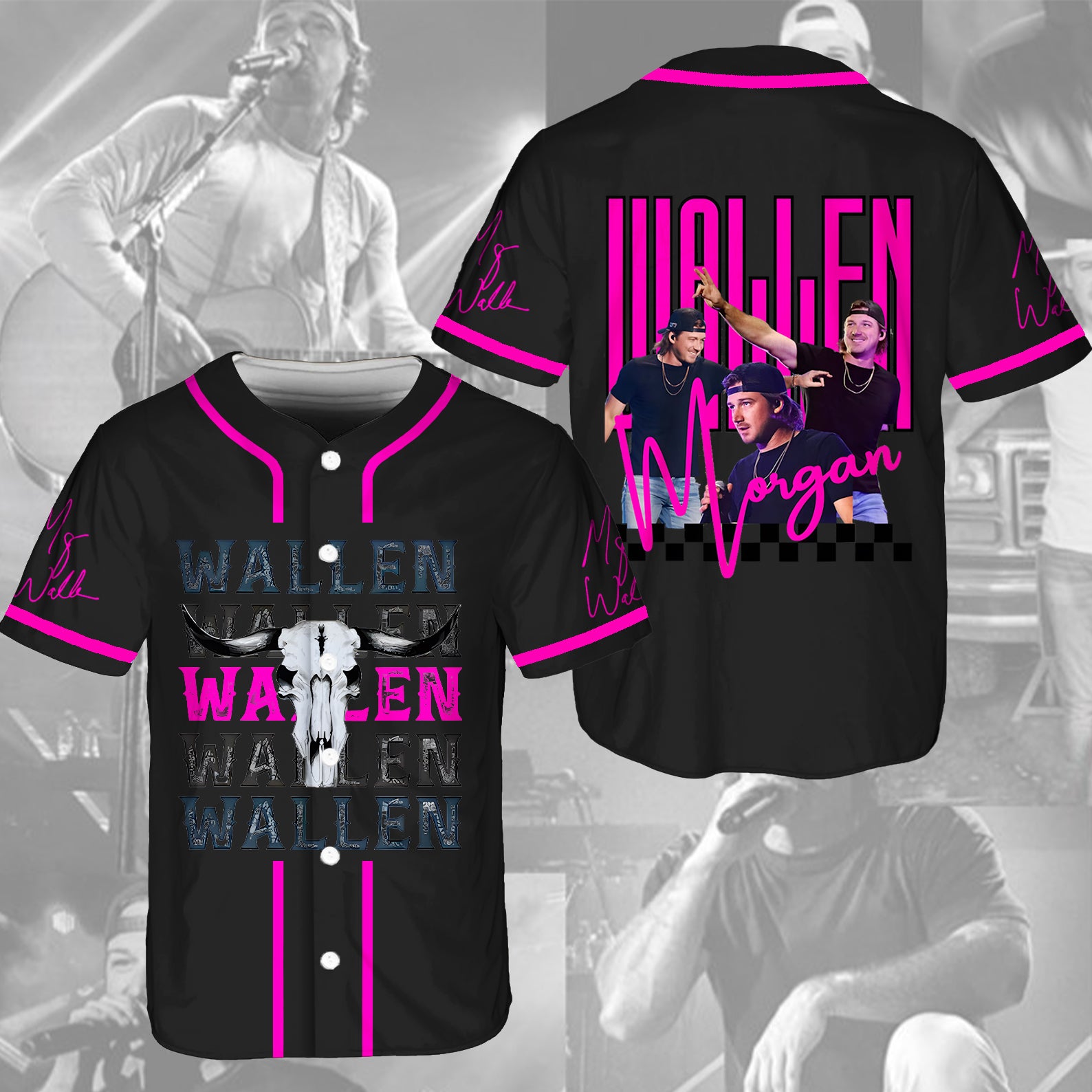 Morgan Wallen Baseball Jersey