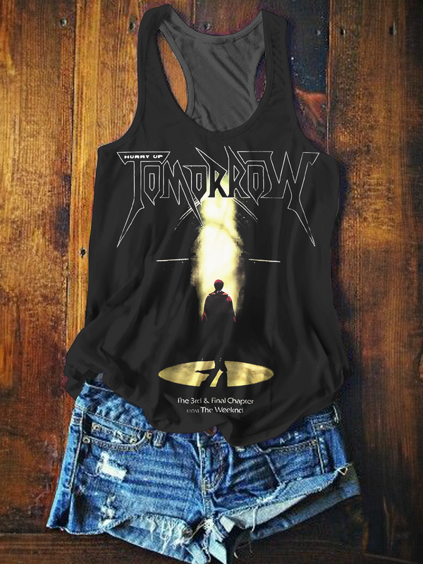 The Weeknd Retro Band Printed Casual Tank Top