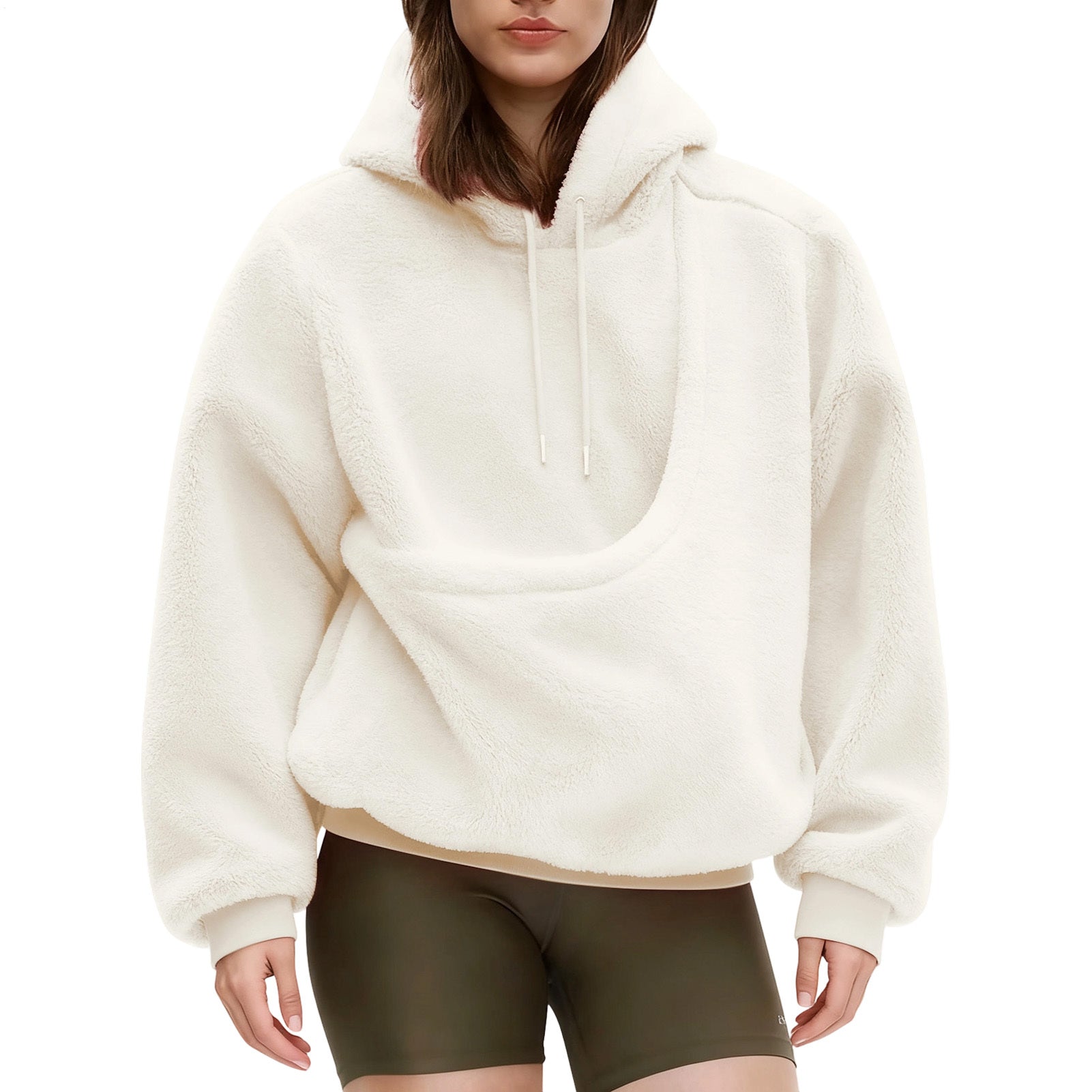 Pet Carrier Hoodie Fuzzy Solid Color Puppy Kitten Cat Holder Carriers Hoodies with Pocket for Home Sofa positive