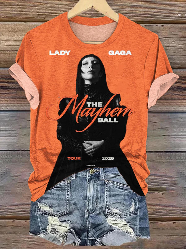Lady Gaga Monsters Never Die Crew Neck T-shirt