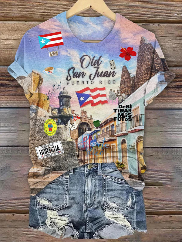 Puerto Rico Crew Neck T-shirt