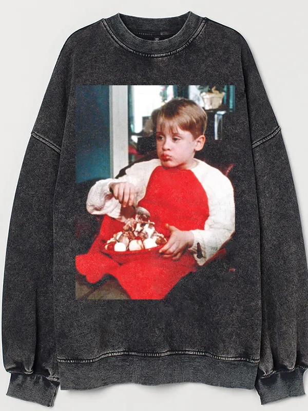 Retro Christmas Movies Graphic Vintage Sweatshirt