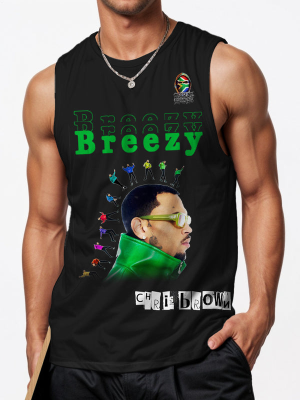 Chris brown Sports Crew Neck Vest