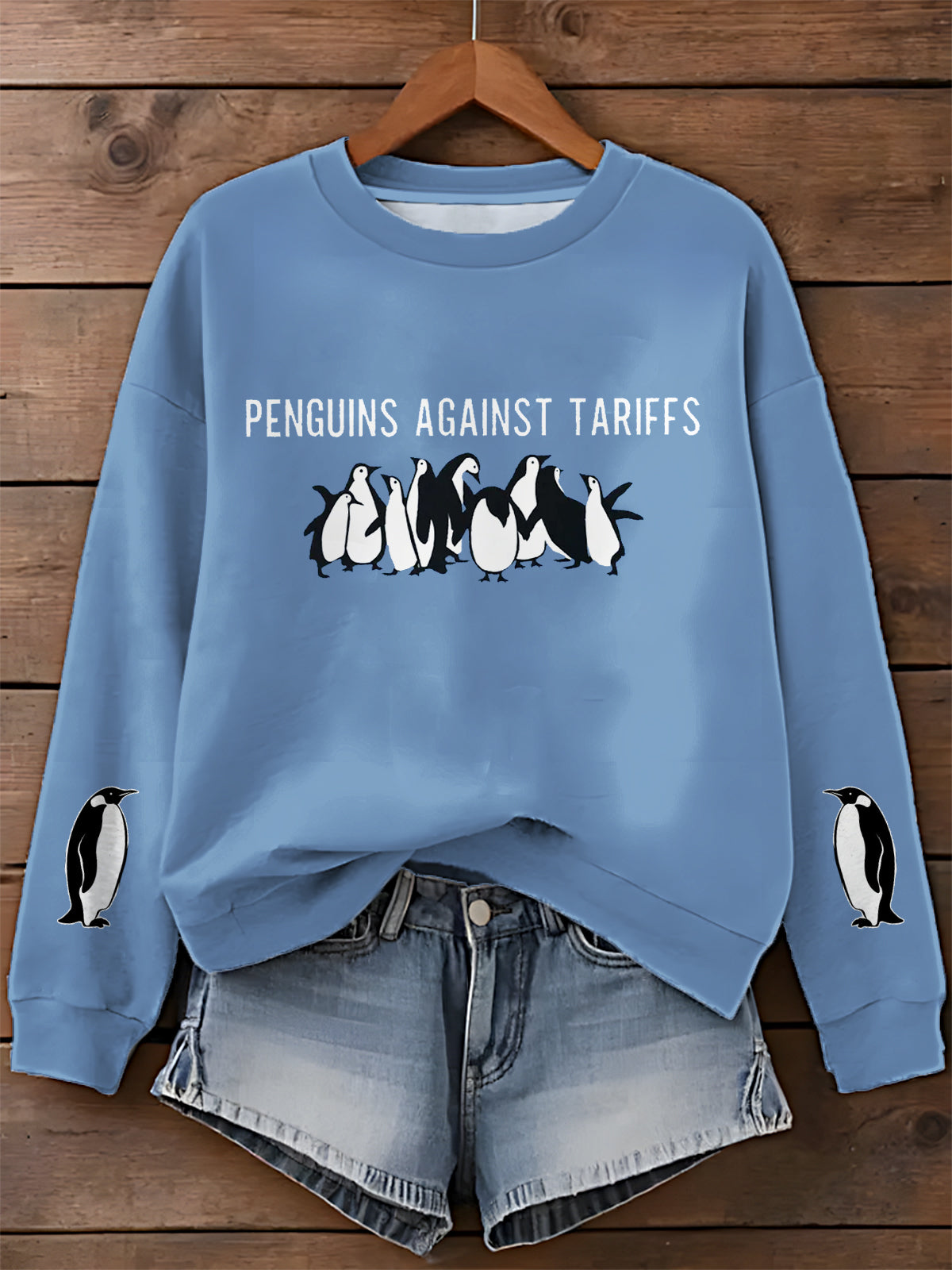 Penguin Subtle Fdtt Printed Long Sleeve Casual Top