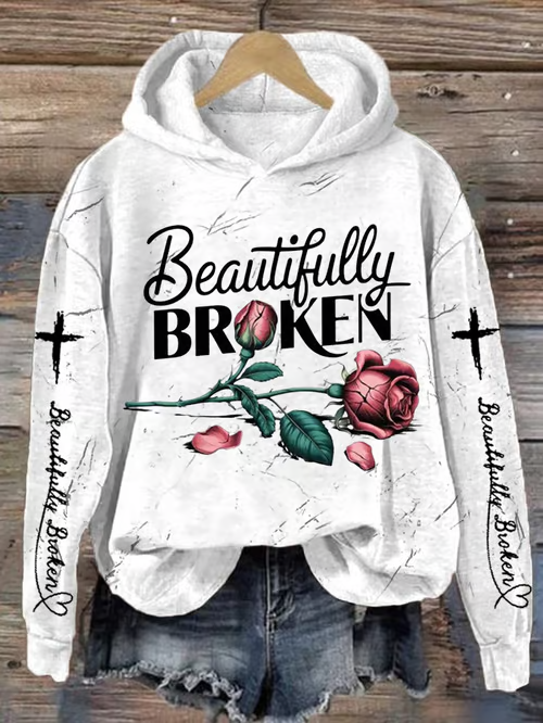 Sudadera con capucha y estampado de manga larga Badbunny de Dtmf 